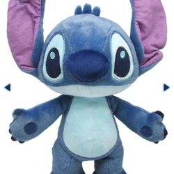 Disney Baby Lilo & Stitch Soft Huggable Stuffed Animal Cute Plush Toy for Toddler Boys and Girls, Gift for Kids, Blue Stitch 15 Inches