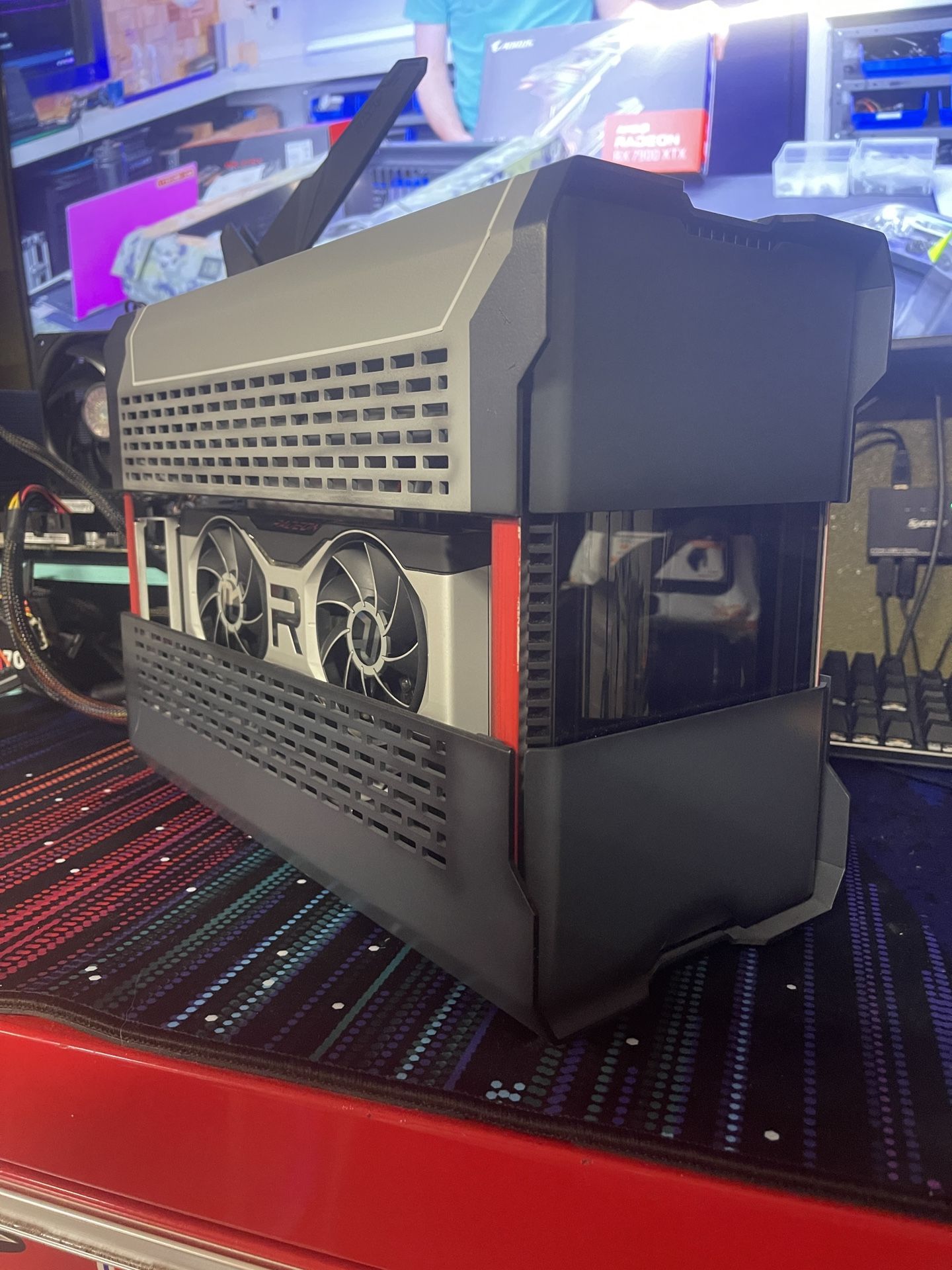 Itx 5800x3d Powered Sff Pc With Custom Military Inspired Paint Job