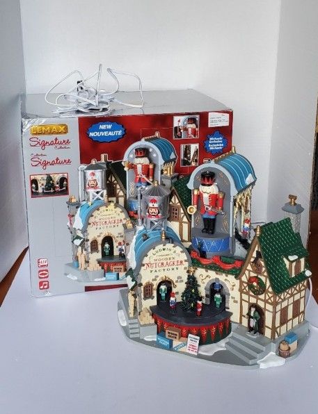 Lot Of 11 LEMAX Signature Collection Christmas Village
