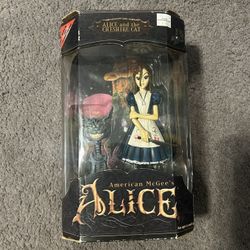 American McGee’s Alice “Alice and the Chashire Cat” toy figure 