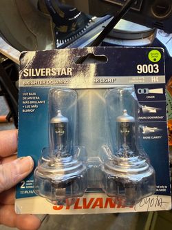 Sylvania Silverstar 9003 halogen headlight bulbs