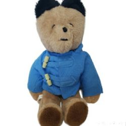 Eden Toys Paddington Bear with Two button blue hooded jacket-Vintage Pa #4 