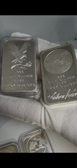 2 5 oz bars 999 silver