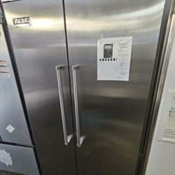 42" VIKING BUILT IN STAINLESS STEEL REFRIGERATOR 