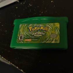 GameBoy Games Pokémon Leaf Green 