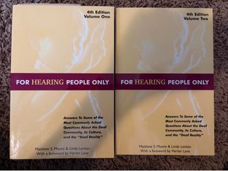 For Hearing People Only 4th Edition, Volumes 1 and 2 Books (2 Book Set)