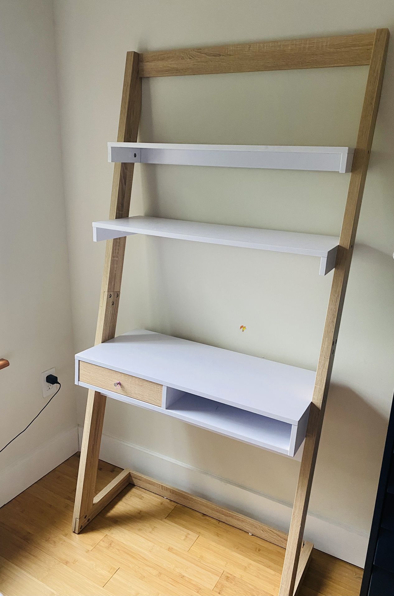 Slim “Ladder” Desk & Shelves Unit (Perfect for Home Office)