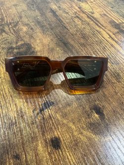 Louis Vuitton 1.1 Millionaires Sunglasses Z3401W Crystal Brown / Green Lens - Authentic