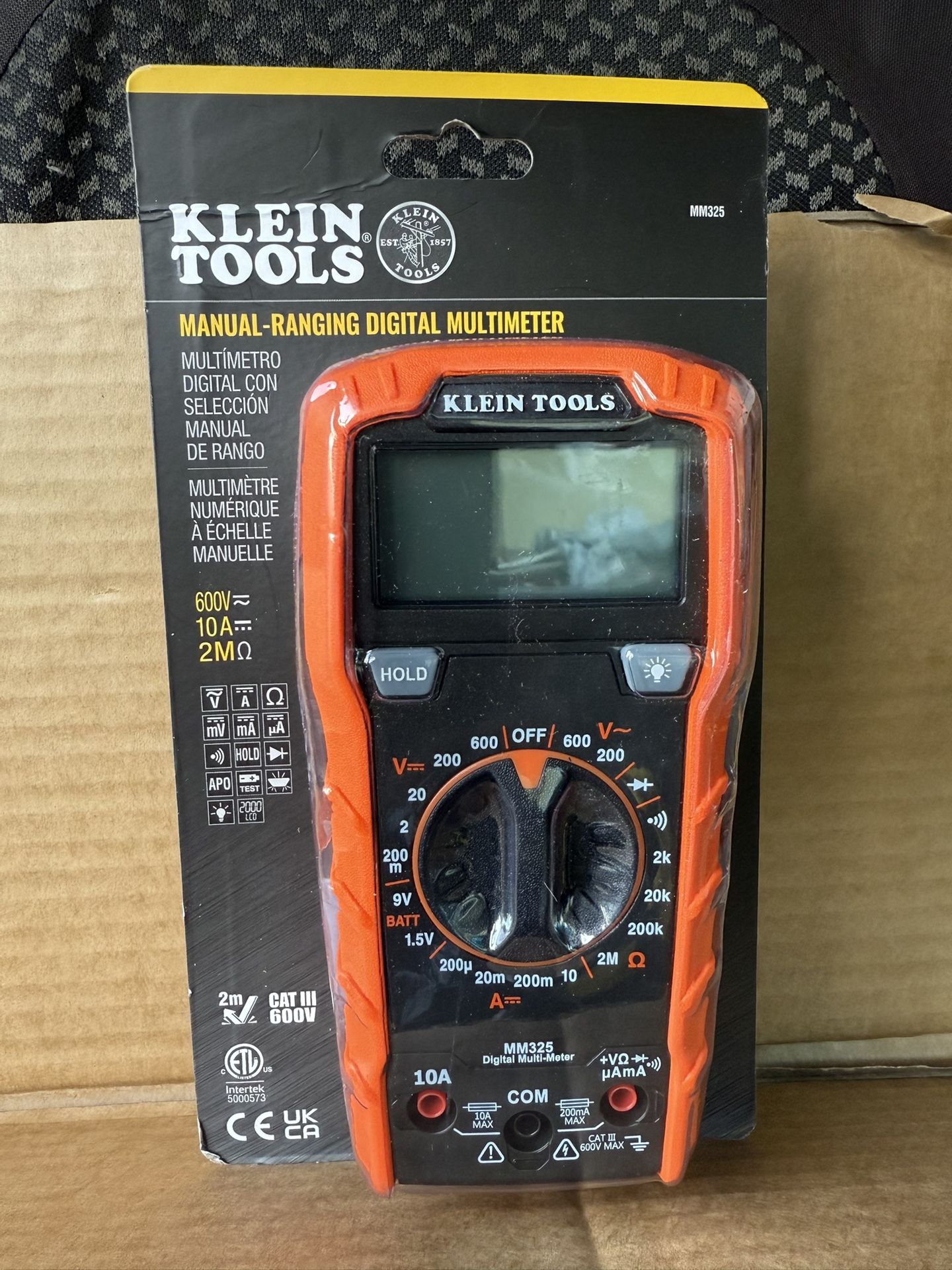 New KleinTools Manual Ranging Digital Multimeter