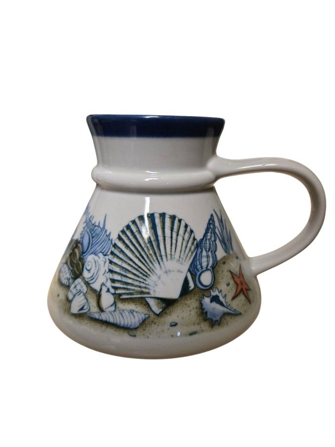 vintage wide bottom Otagiri 16oz beach coffee mug 16oz