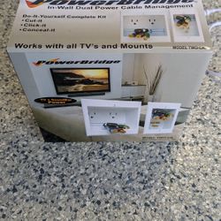 In Wall Dual Power Cable Management 