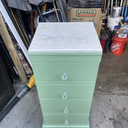 Mid green four drawer dresser
