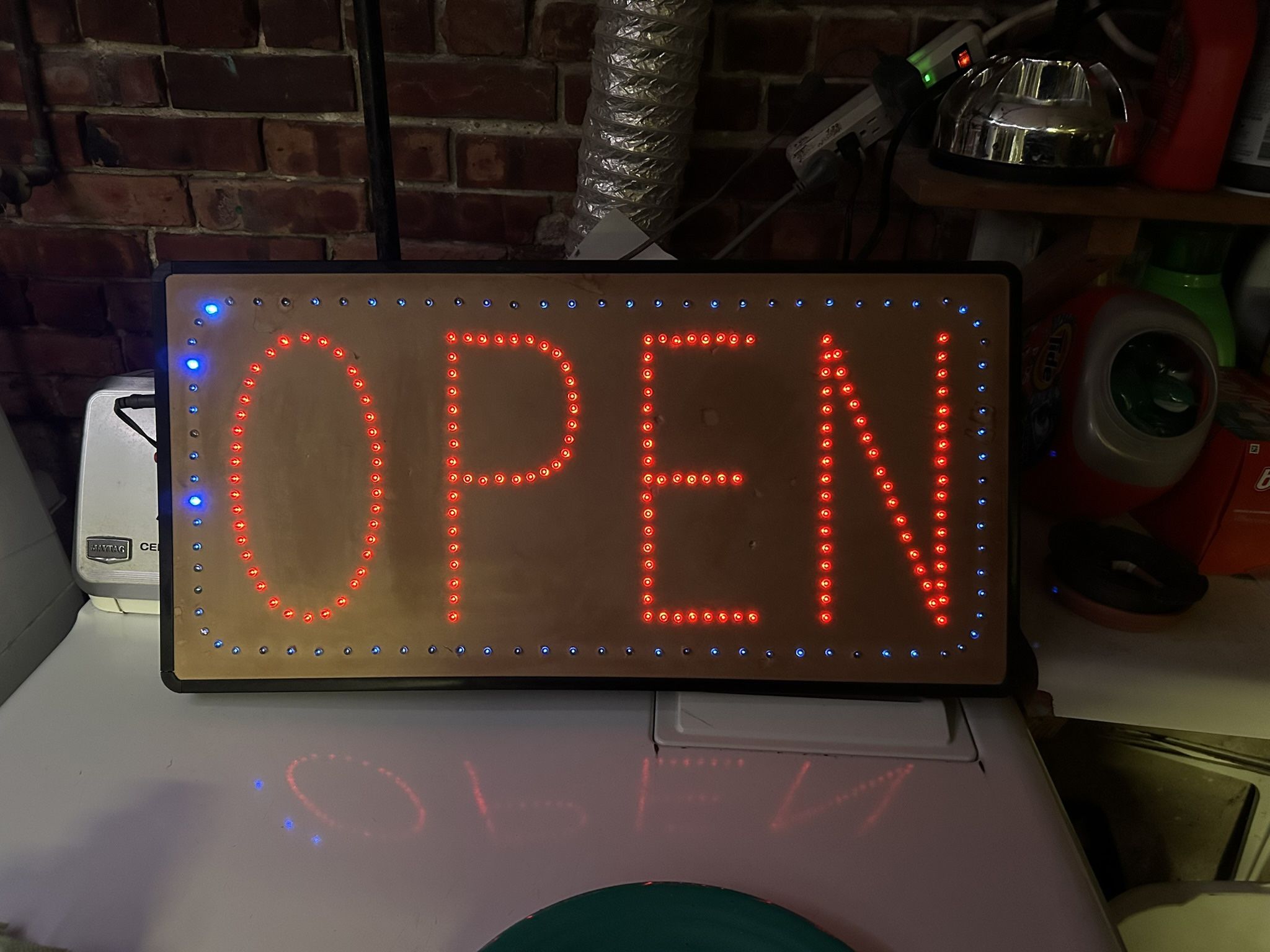 OPEN sign
