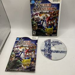 Super Smash Bros. Brawl (Nintendo Wii, 2008) W Manual Tested SSBB tested CIB