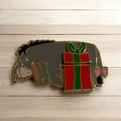 Disney Pin - Eeyore - Christmas Present, Walt Disney World Collectible From 2002
