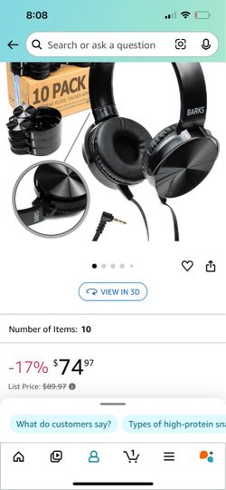 Classroom Headphones (10 Pack): On-Ear Premium Student Bulk Headphones: Perfect for Kids, Grades K-12, Schools & for Class Sets (Great Value, Durable,