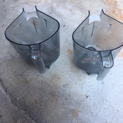 commercial mixer blender jars x2