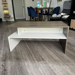 Modern Console Table And Coffee Table With Shelf For Storage