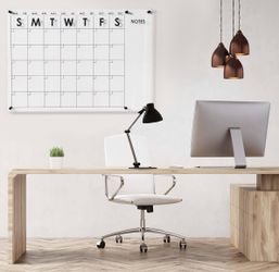 Large Reusable Acrylic Wall Calendar, Clear Acrylic 36x24