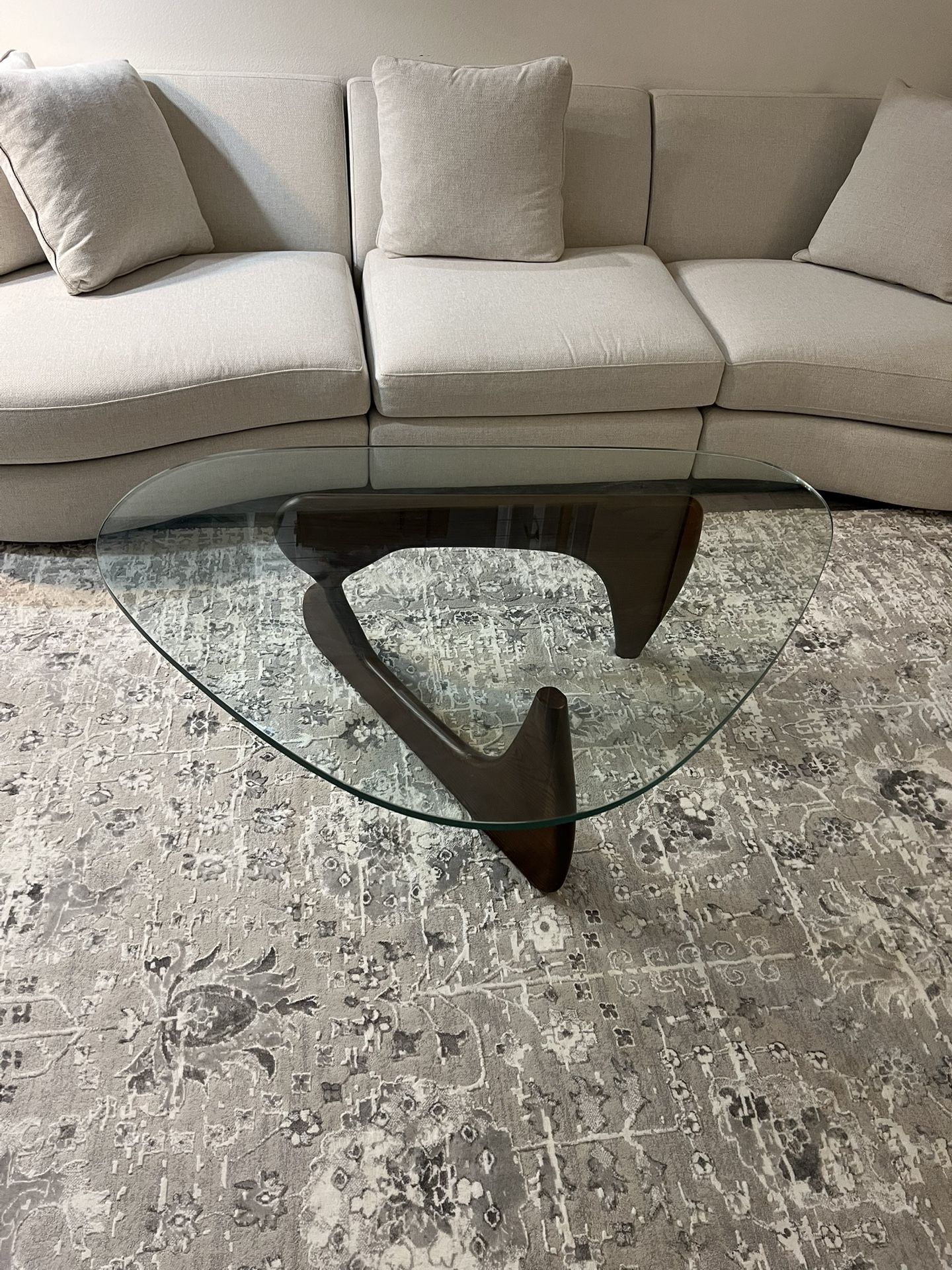 Noguchi Glass Coffee Table