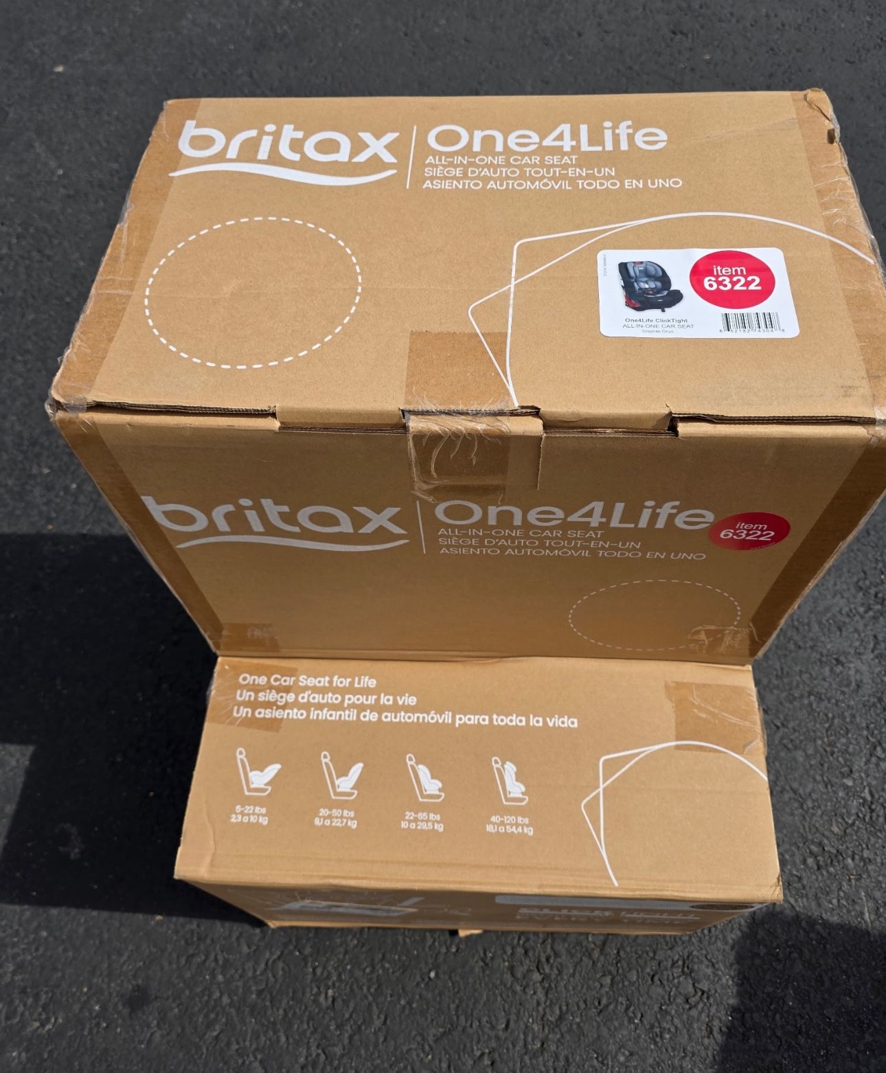 One4Life Click Tight All-In-One Convertible Car Seat - Graphite Onyx