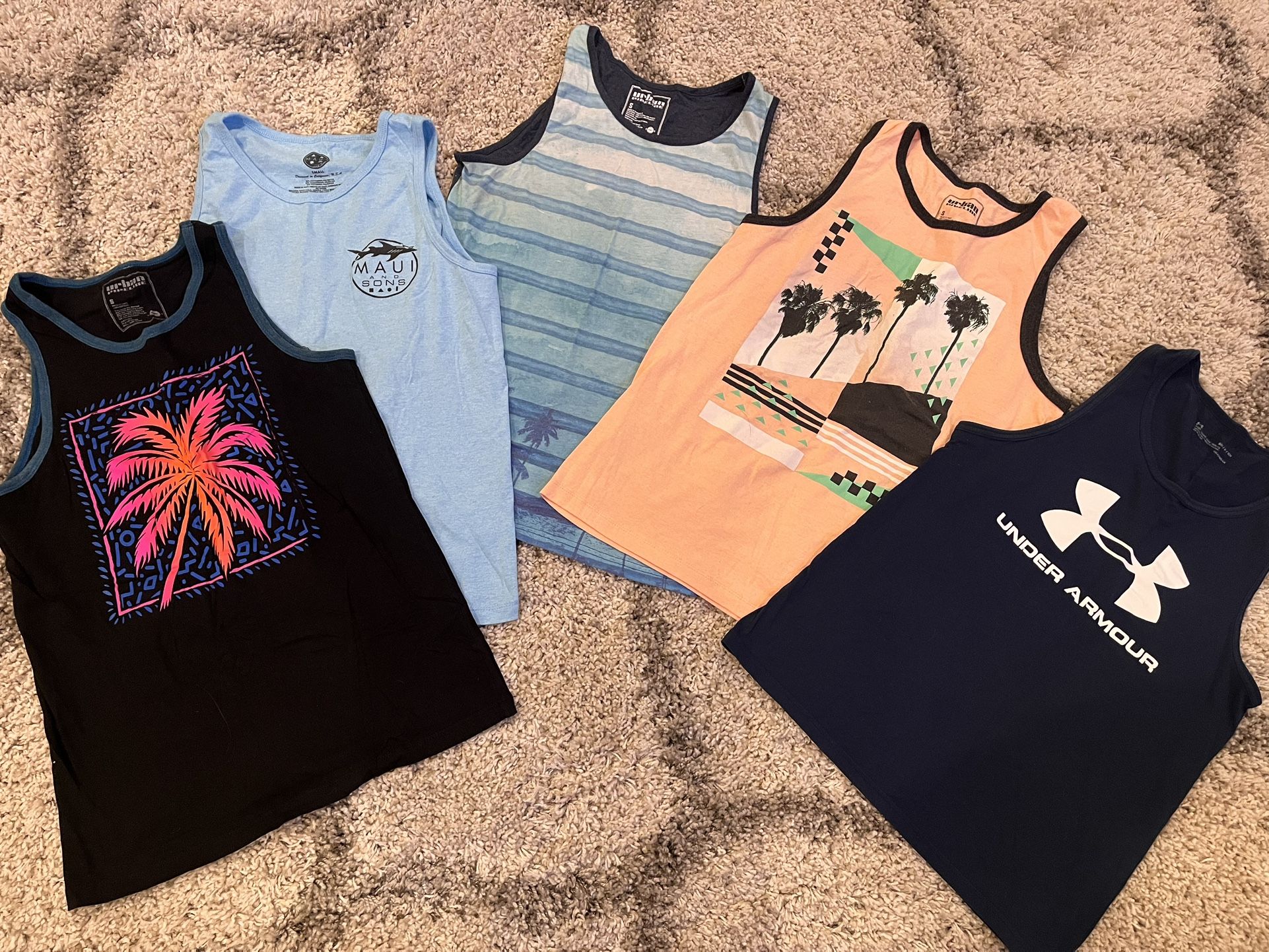 Mens Tanks Size Adult Med (5-Total)