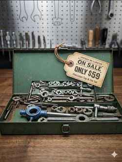 Title: RARE VINTAGE Precision Tap & Die Set — Built to Last!