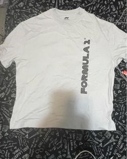 Formula 1 White Graphic T-Shirt
