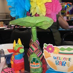 Fiesta Theme Flower Arrangements 