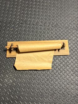 Rustic Wooden Wall-Mounted Kraft Paper Dispenser
