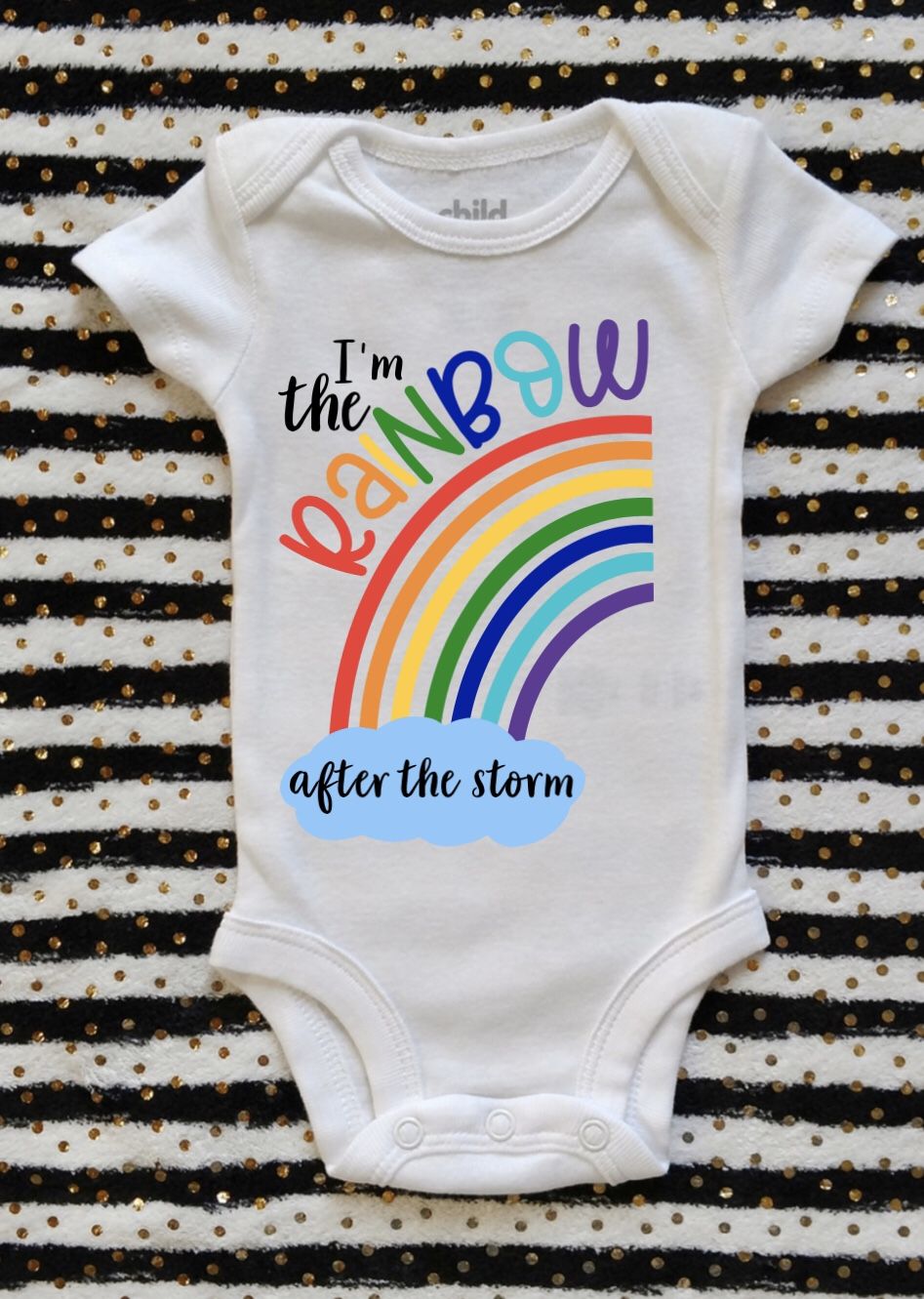 Rainbow baby onesie