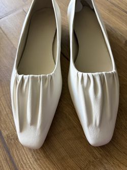 Brand New Cream-White Ballet Flats, US 6.5 — Soft Slip-On