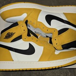 Jordan 1 High Yellow Ochre Sz 13M