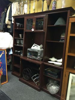 Mahogany entertainment center