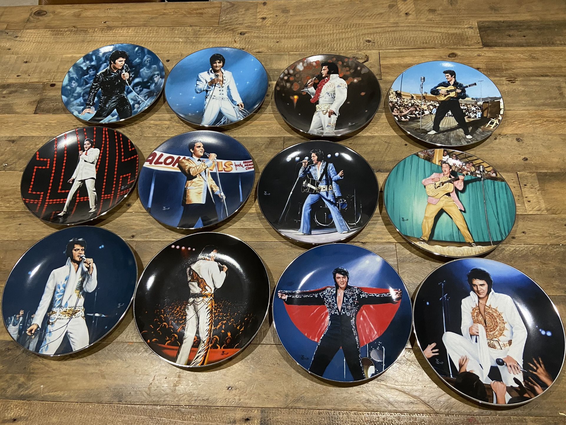 Elvis Presley In Performance Collectible Plates