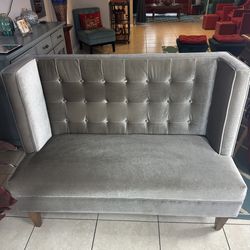 Gray Loveseat 