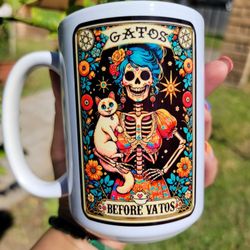 Gatos Before Vatos 15oz Ceramic Mug