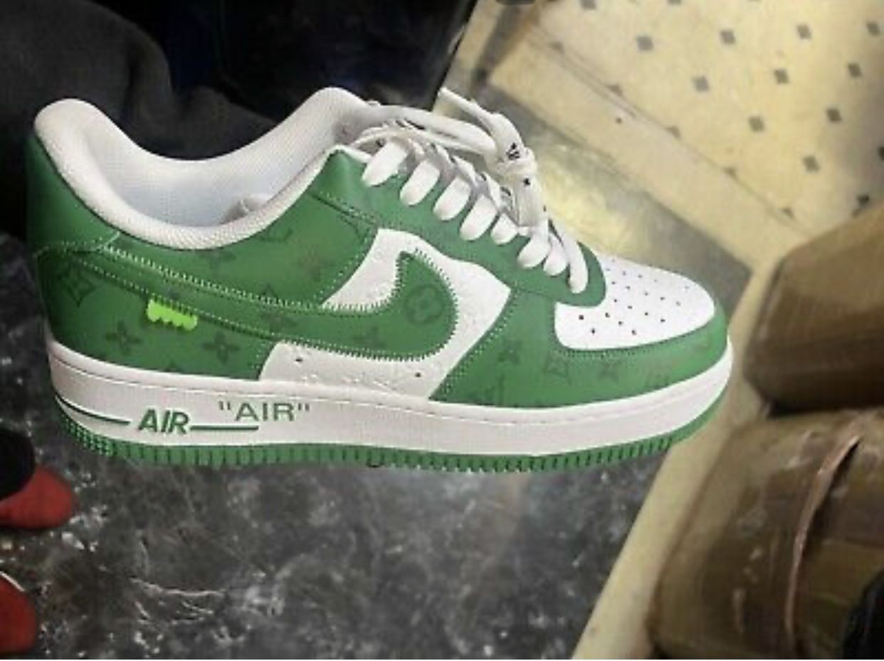 Nike Air Force Low Light Green Louis Vuitton X Off White