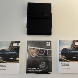 BMW X3 Owner’s Manual, Quick Reference Guide, and New Vehicle Limited Warranty