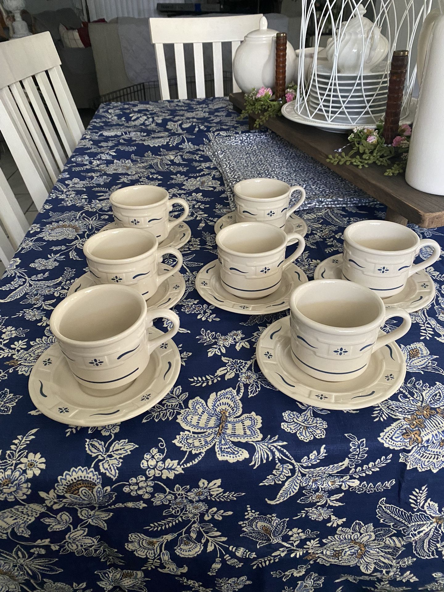 Longaberger Collection Cups and Saucers