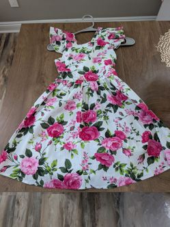 PrinceSasa Backless Floral Cotton A-Line Summer Dress