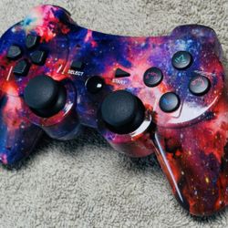 Wireless Controller For PS3 New Galaxy Nebula Space Play Station 3 Tested