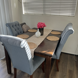 dining table with chairs