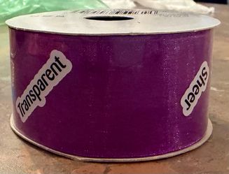 New sheer purple ribbon