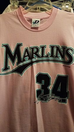 Marlins Burnett #34 medium tshirt