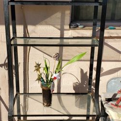 Glass Shelf Unit Or baker's rack