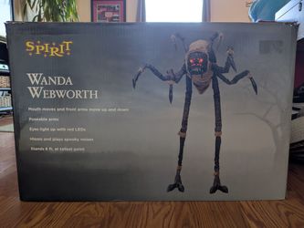 BRAND NEW Spirit Halloween Animatronic Wanda Webworth