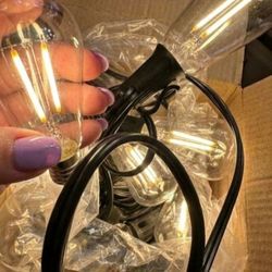 100FT Patio String Lights, Shatterproof LED Edison Bulbs IP44- DIMMABLE +REMOTE