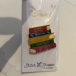 Disney Classic Books is a Limited Release pin from the Stitch Shoppe by Loungefly