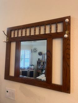 Entrance way mirror and hangers